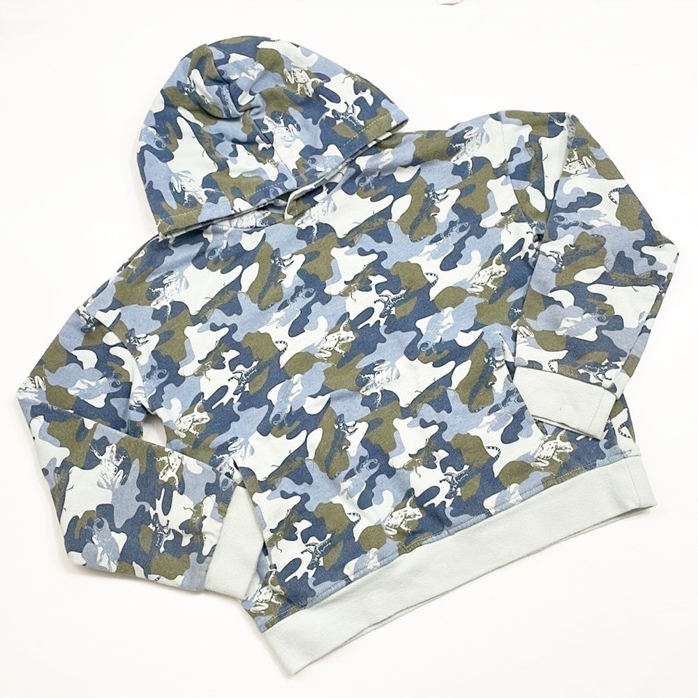 Dip insect/amphibian camo printed hoodie